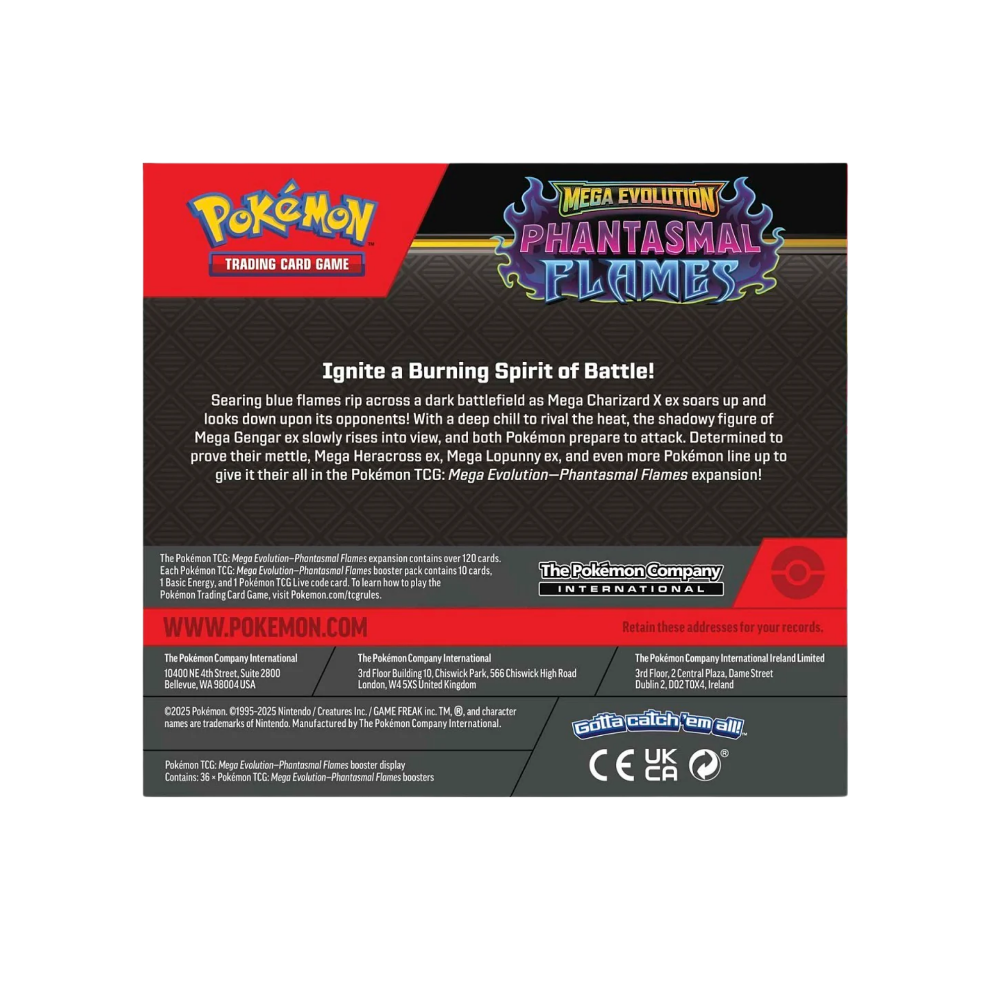 Pokémon Phantasmal Flames Display (36 Booster Bundles) Englisch