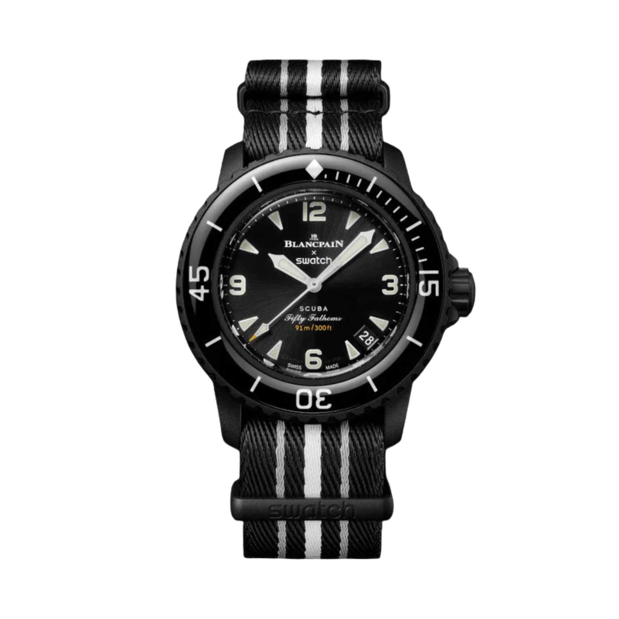 Blancpain x Swatch Scuba Fifty Fathoms Ocean of Storms SO35B400