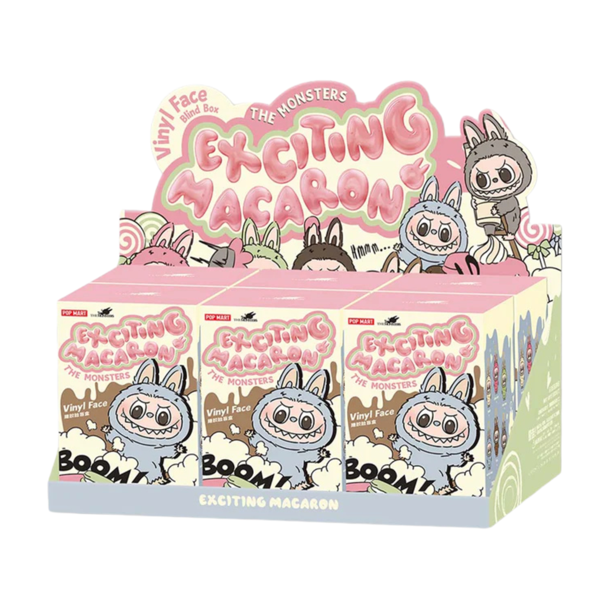 Pop Mart Labubu The Monsters Exciting Macaron Vinyl Plush Mystery Box