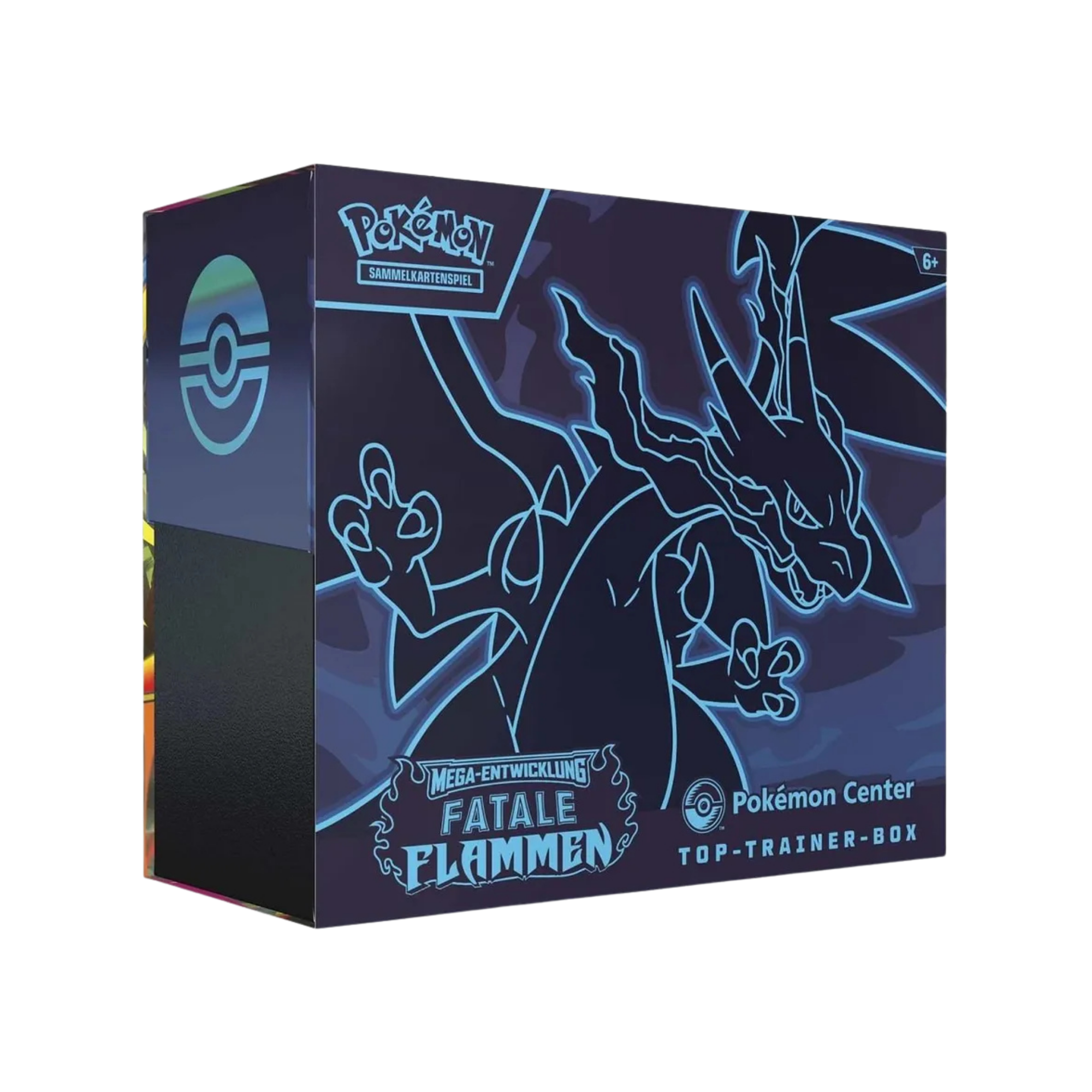 Pokémon Center Fatale Flammen Top Trainer Box Mega Entwicklung