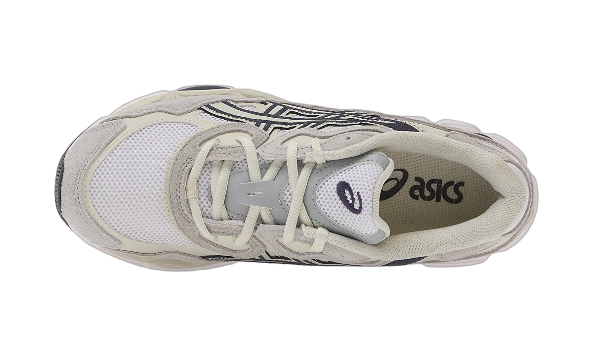 ASICS Gel-NYC White Midnight Navy Grey (1203A383-118) – Draufsicht | Rarus