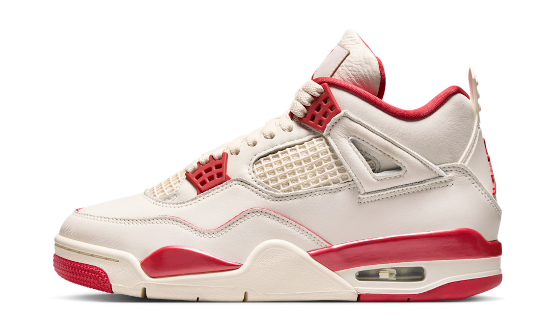 Air Jordan 4 Retro Valentine's Day Sierra Red (HV0823-108) – Seitenansicht außen | Rarus