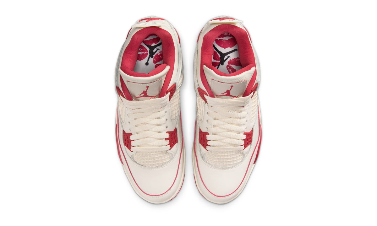 Air Jordan 4 Retro Valentine's Day Sierra Red (HV0823-108) – Draufsicht | Rarus