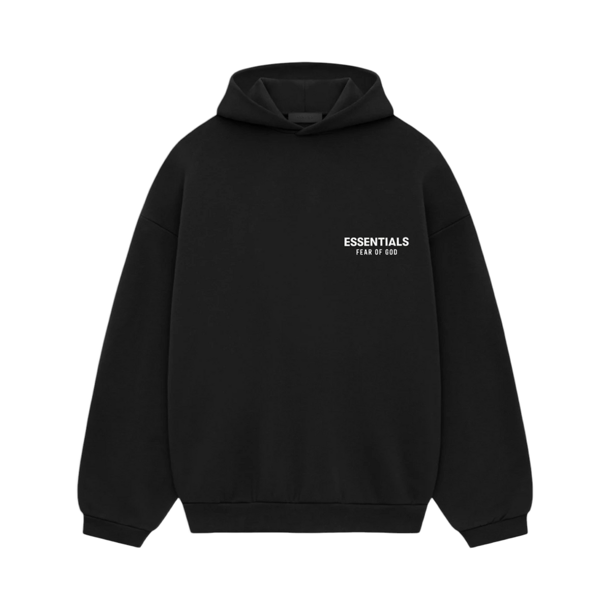 Fear of God Essentials Hoodie Black – Vorderansicht | Rarus