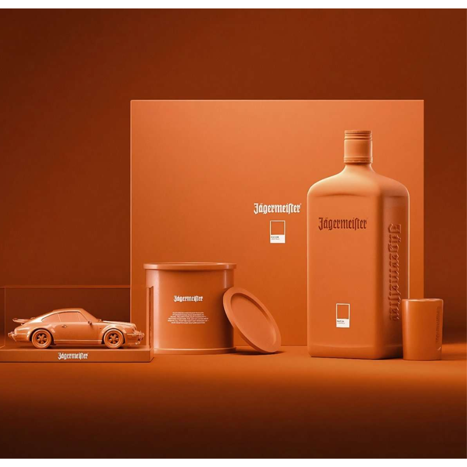 Jägermeister x Pantone Design Pack Culture Orange (Limitiert auf 560 Stück)