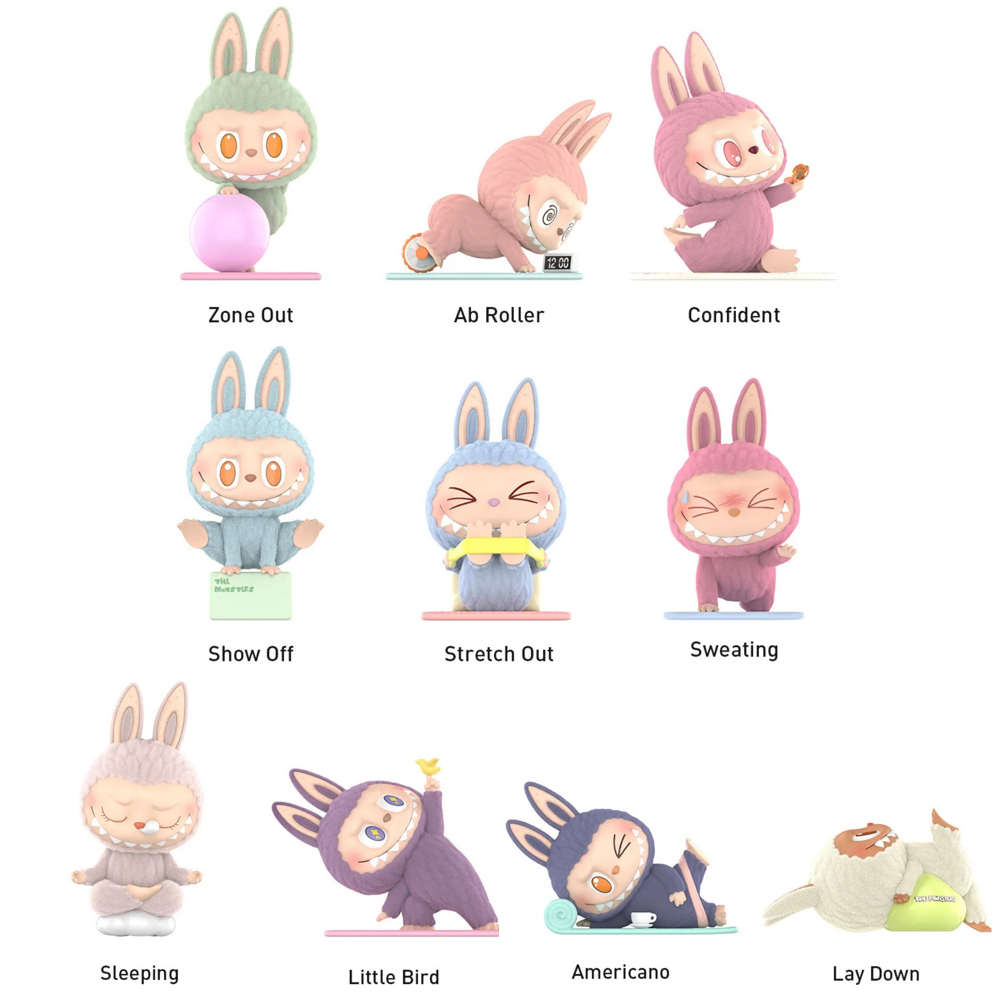 Pop Mart Labubu Lazy Yoga Series
