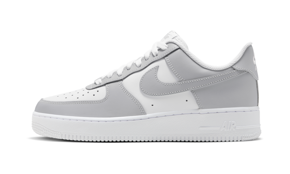 Nike Air Force 1 Low '07 Light Smoke Grey White (FD9763-101) – Seitenansicht außen | Rarus