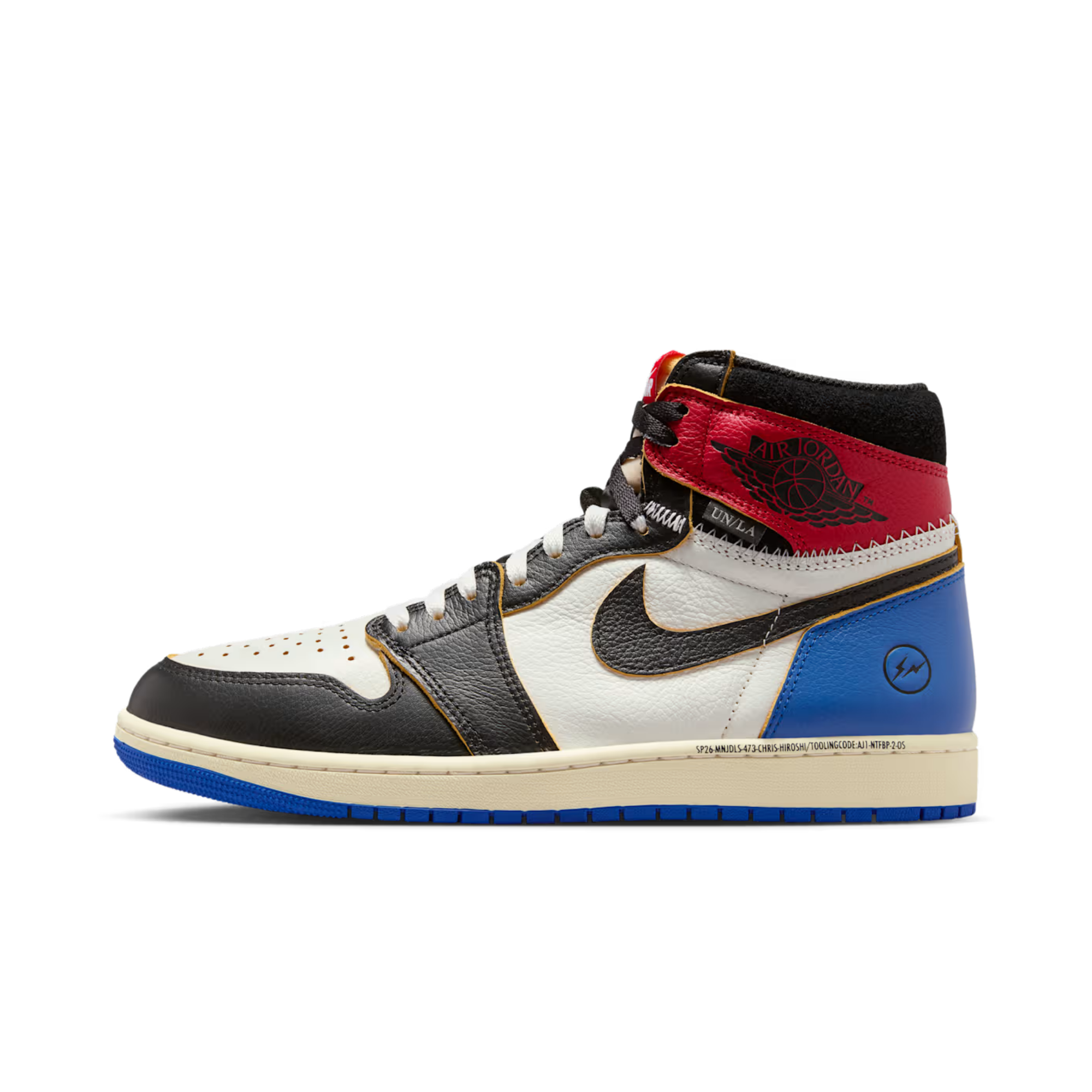 Air Jordan 1 Retro High OG SP Fragment x Union LA Varsity Red Sport Royal