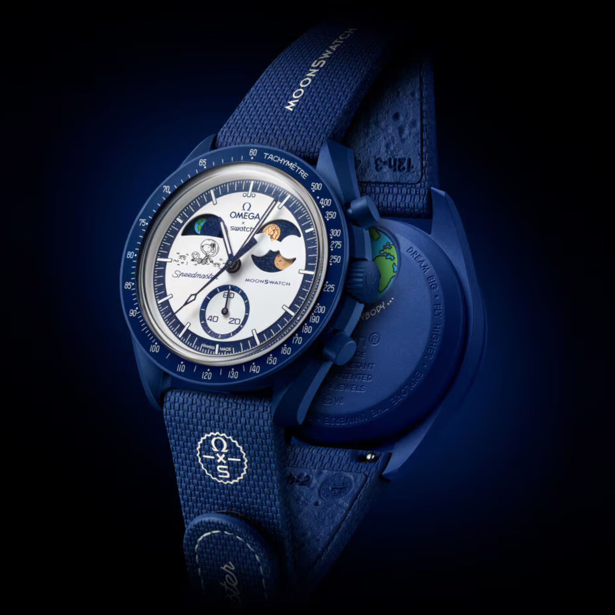 Swatch x Omega Moonswatch Mission To Earthphase Moonshine Gold (Jäger-Vollmond)