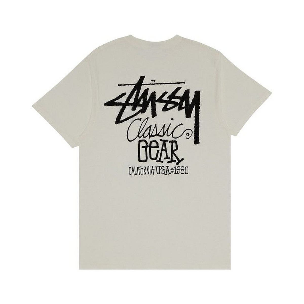 Stussy Classic Gear Tee Pigment Dyed Natural (1905084-NATU) – Rückansicht | Rarus