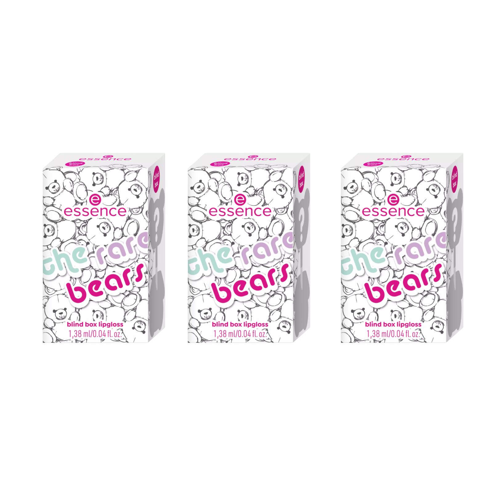 Essence The Rare Bears Lipgloss Blind Box, 1,38ml