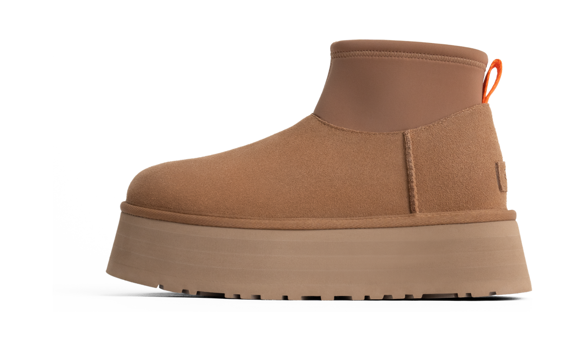 UGG Classic Mini Dipper Boot Chestnut (1168170-CHE) – Seitenansicht außen | Rarus