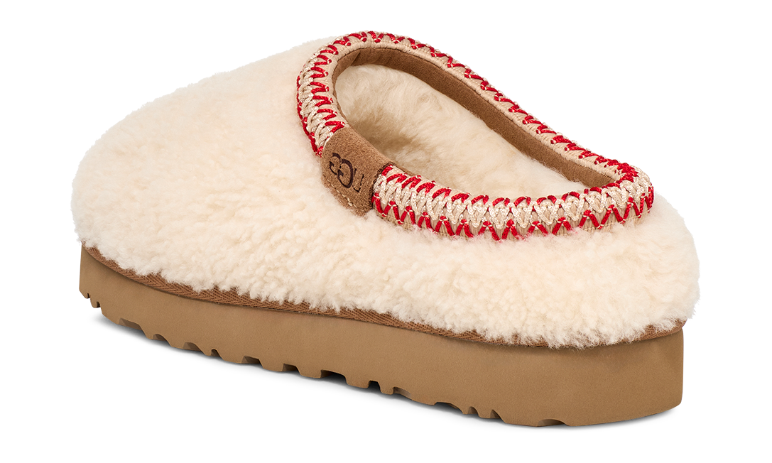 UGG Tasman Maxi Curly Slipper Natural (1158356-NAT) – Rückansicht | Rarus