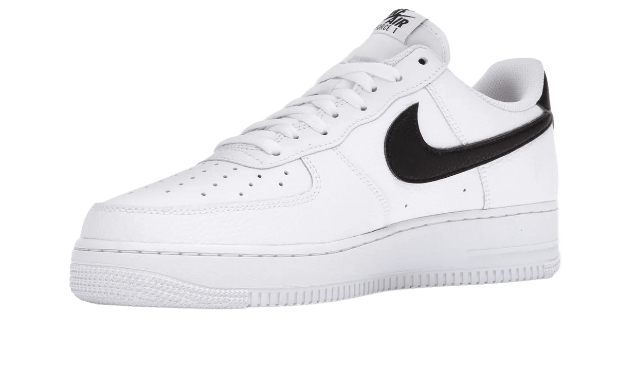 Nike Air Force 1 Low '07 White Black Pebbled Leather - CT2302-100