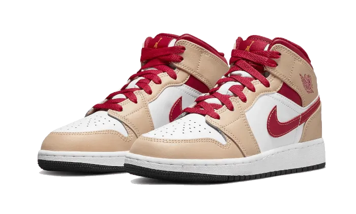 Air Jordan 1 Mid Onyx Curry - 554724-201
