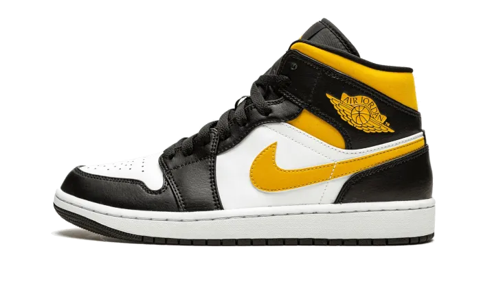 Air Jordan Air Jordan 1 Mid White Pollen Black - 554724-177 / 554725-177