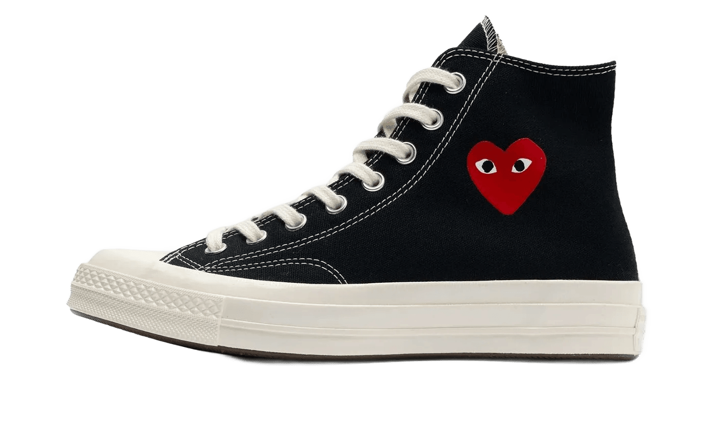 Converse Chuck Taylor All Star 70 Hi Comme des Garcons PLAY Single Heart Black - A08801C