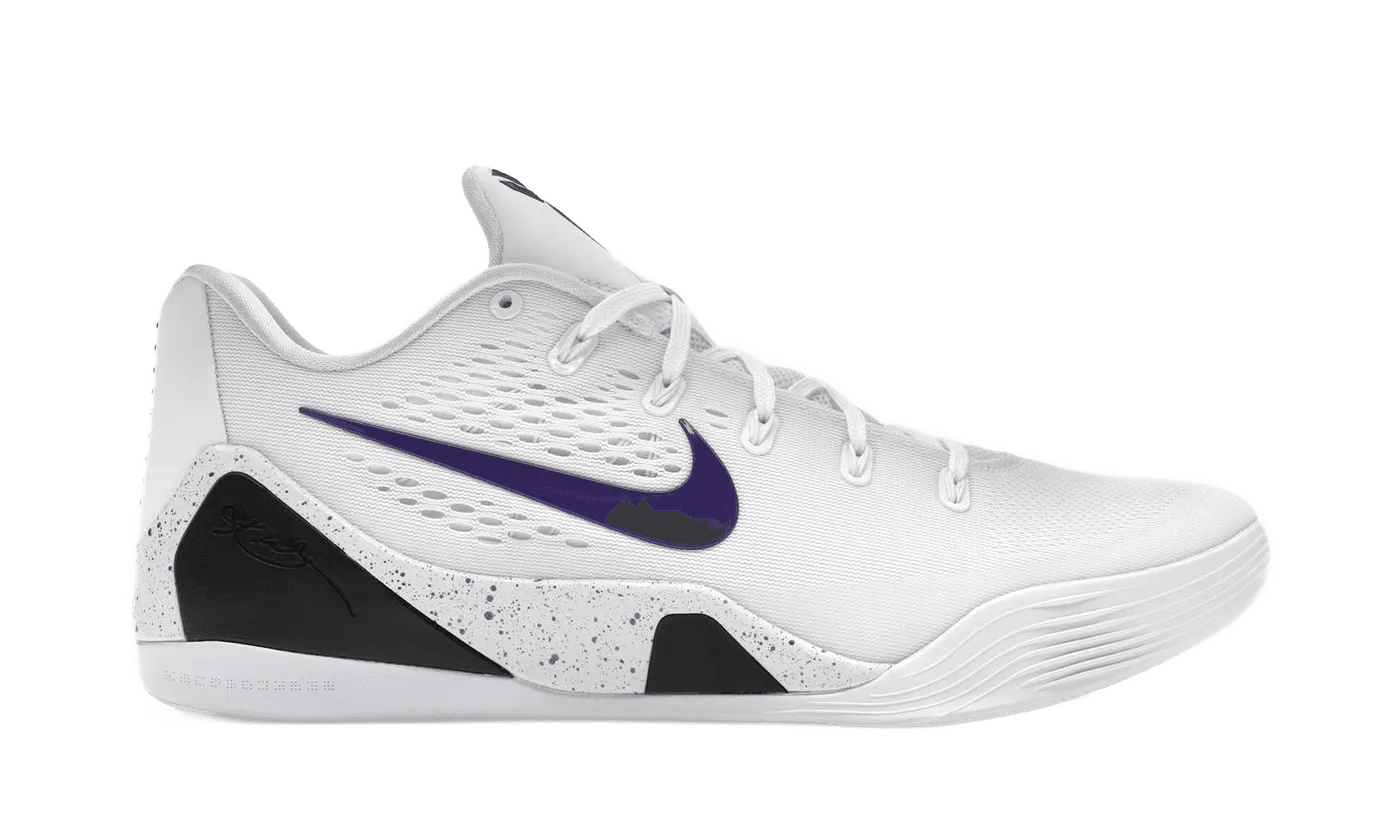 Nike Kobe 9 Elite Low EM Protro White Court Purple - IH1401-100