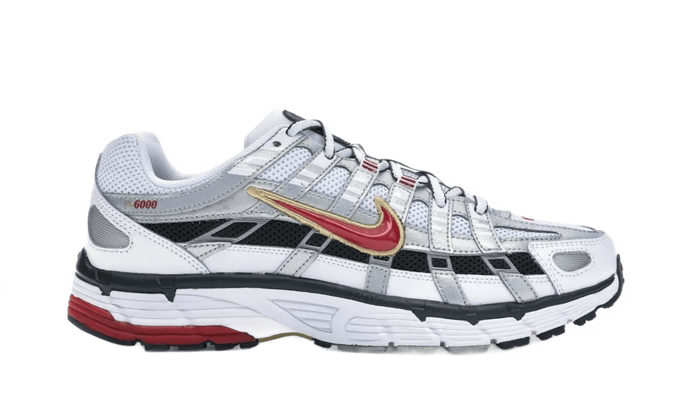 Nike P-6000 White Gold Red - BV1021-101