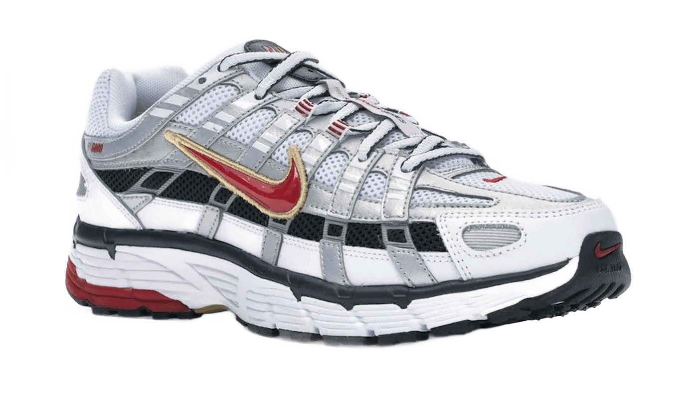 Nike P-6000 White Gold Red - BV1021-101