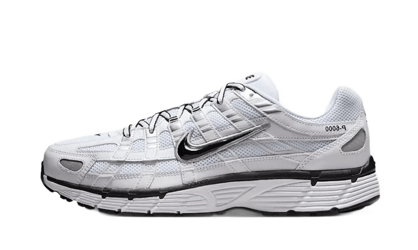 Nike P-6000 White Metallic Silver Black - CD6404-107
