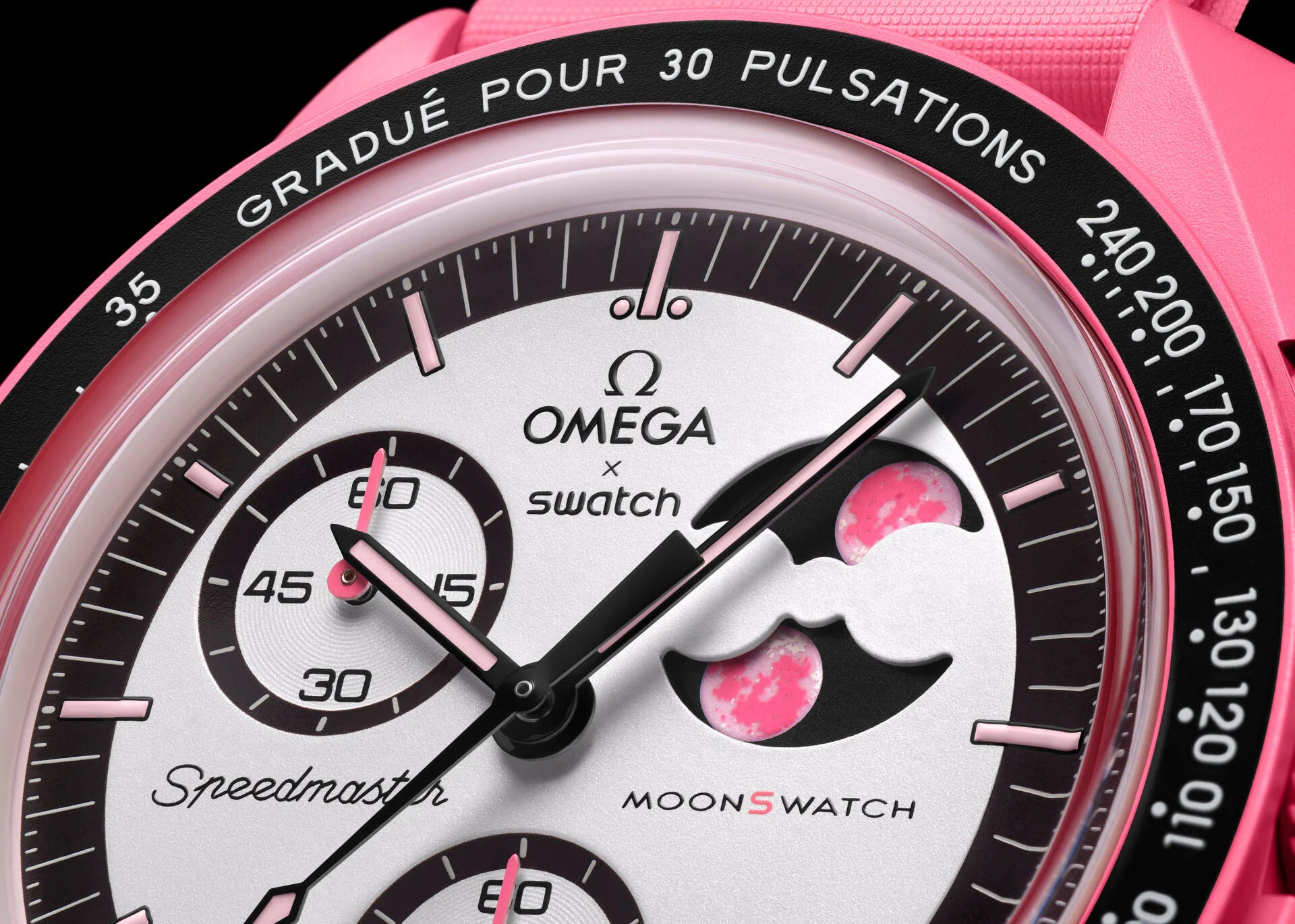 Swatch x Omega Moonswatch Mission To The Pink Moonphase