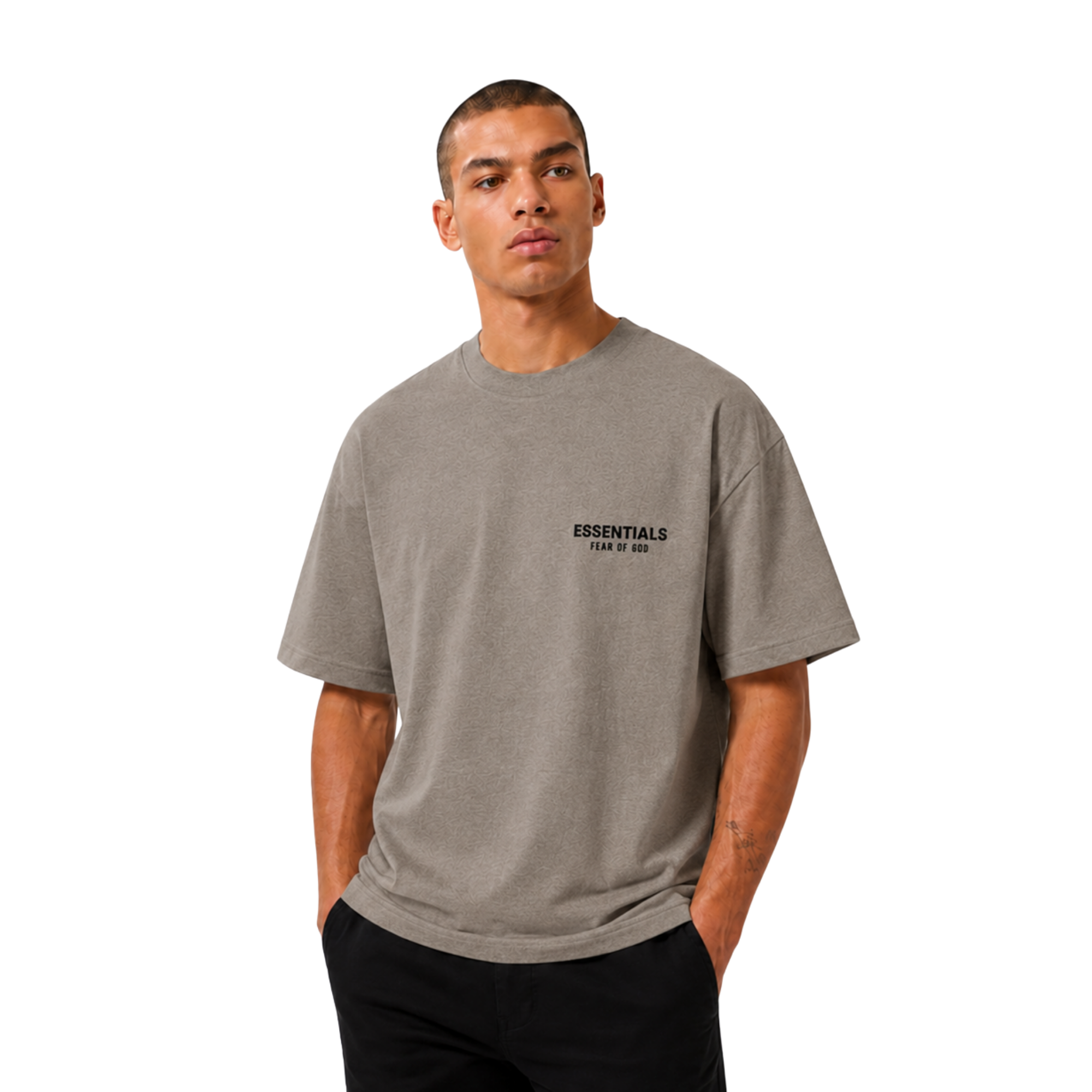 Fear Of God Essentials T-Shirt Homestead Heather SS25