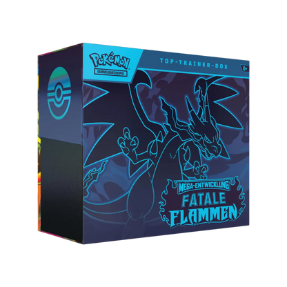 Pokémon Fatale Flammen Top Trainer Box Mega Entwicklung