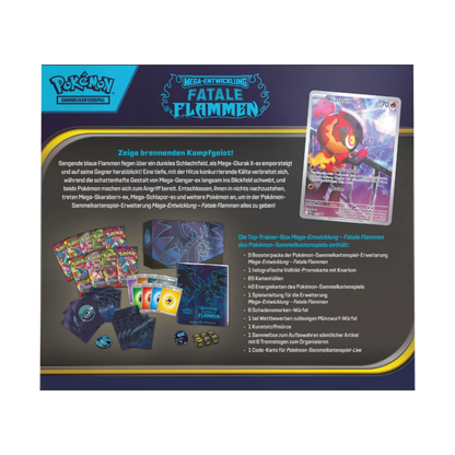 Pokémon Fatale Flammen Top Trainer Box Mega Entwicklung