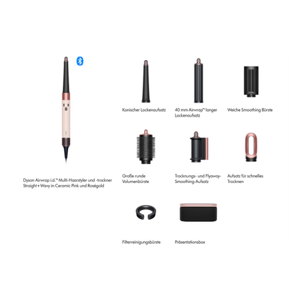 Dyson Airwrap i.d.™ Multi-Haarstyler und -trockner Straight+Wavy (Ceramic Pink/Roségold)