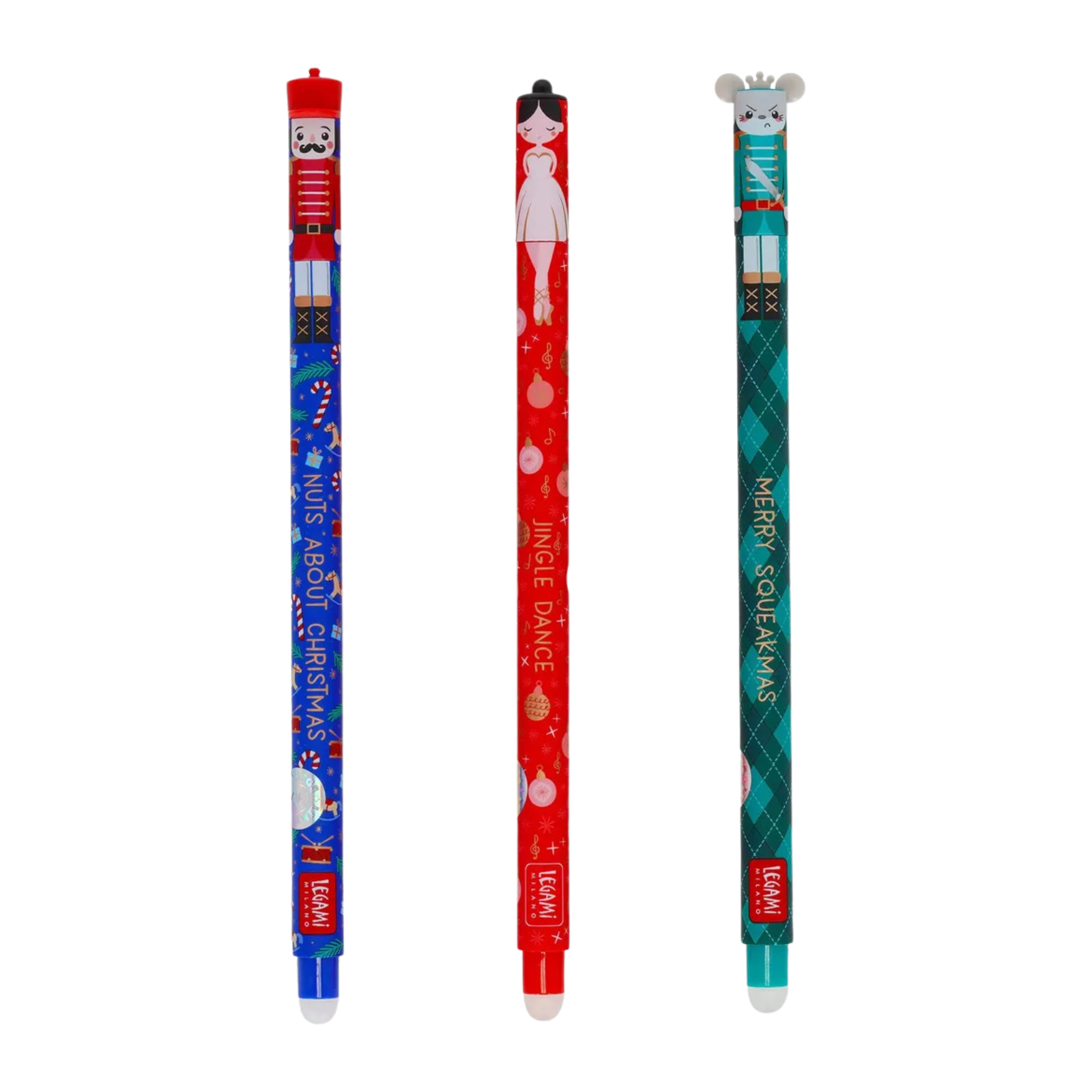 Legami "The Nutcracker" Stifte 3er-Set Weihnachten Gelstifte