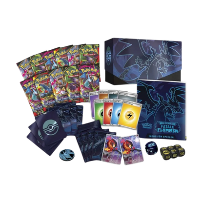 Pokémon Center Fatale Flammen Top Trainer Box Mega Entwicklung