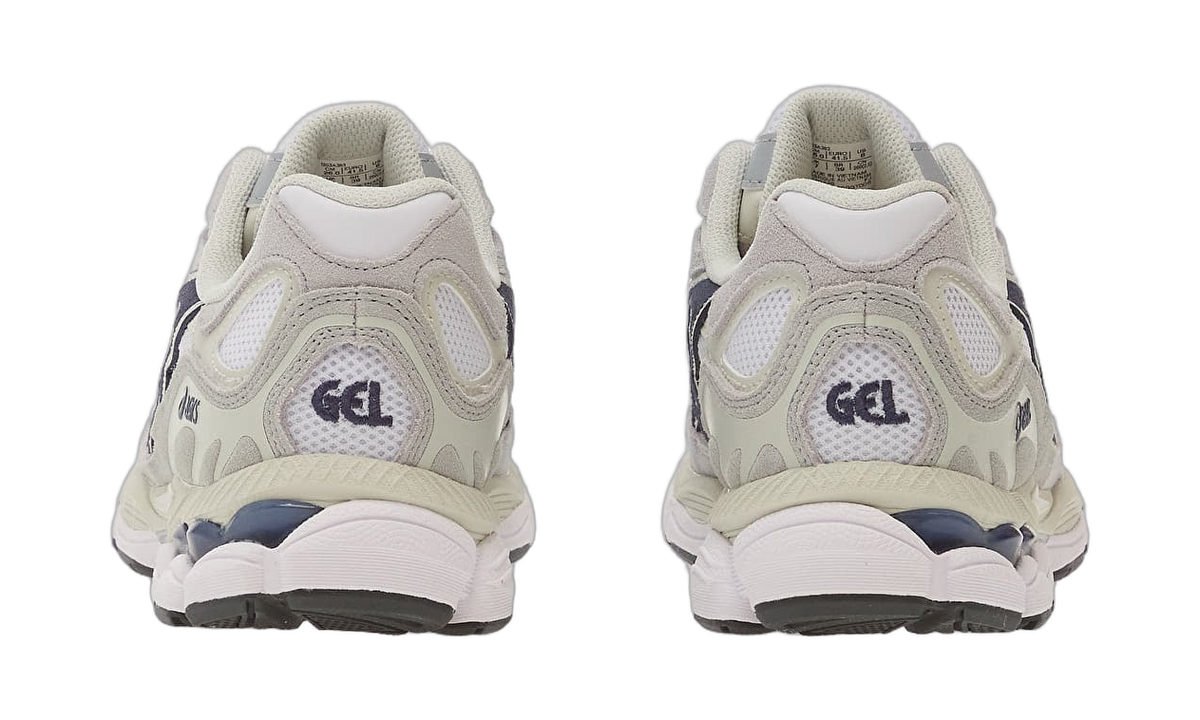 ASICS Gel-NYC White Midnight Navy Grey (1203A383-118) – Rückansicht | Rarus