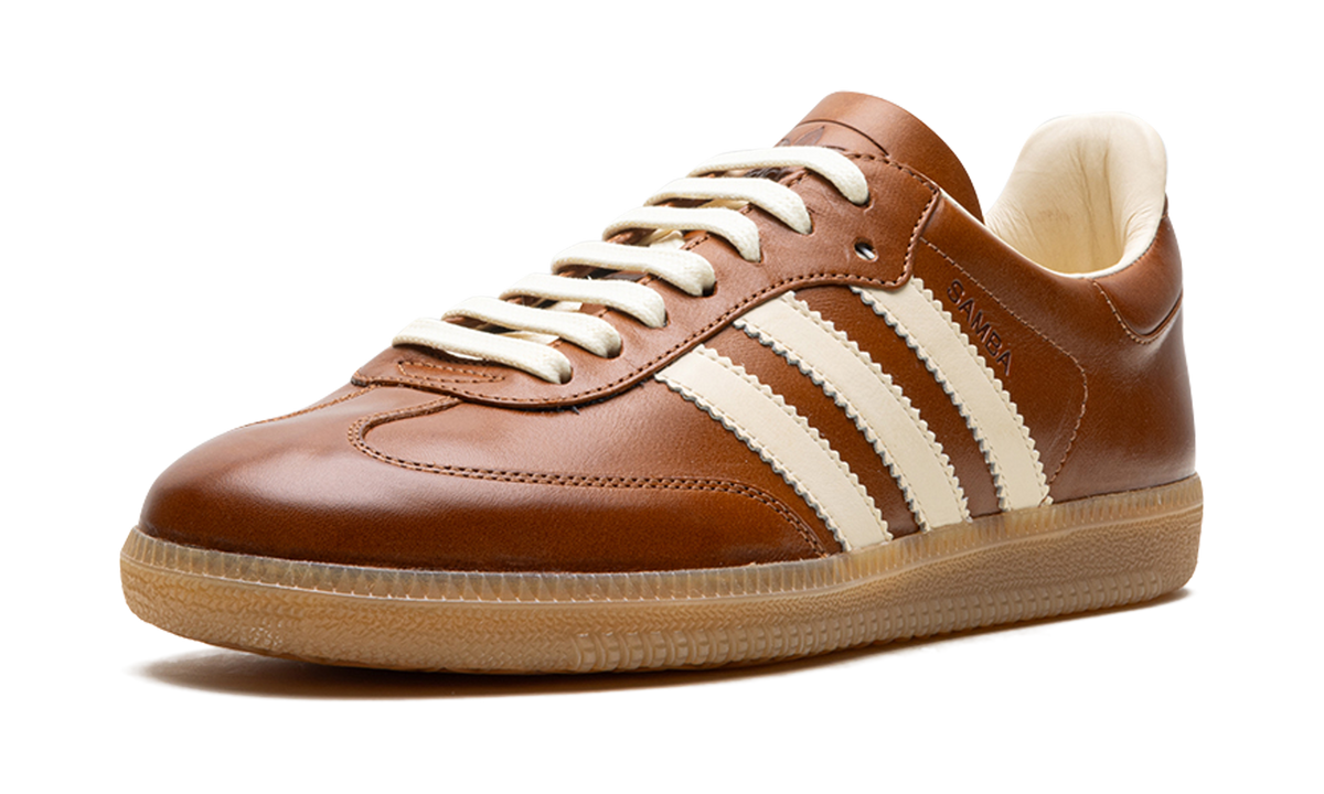 Adidas Samba OG Made in Italy Vachetta Tan (IE9121) – Seitenansicht außen schräg | Rarus
