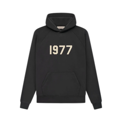 Fear of God Essentials 1977 Hoodie Iron – Vorderansicht | Rarus