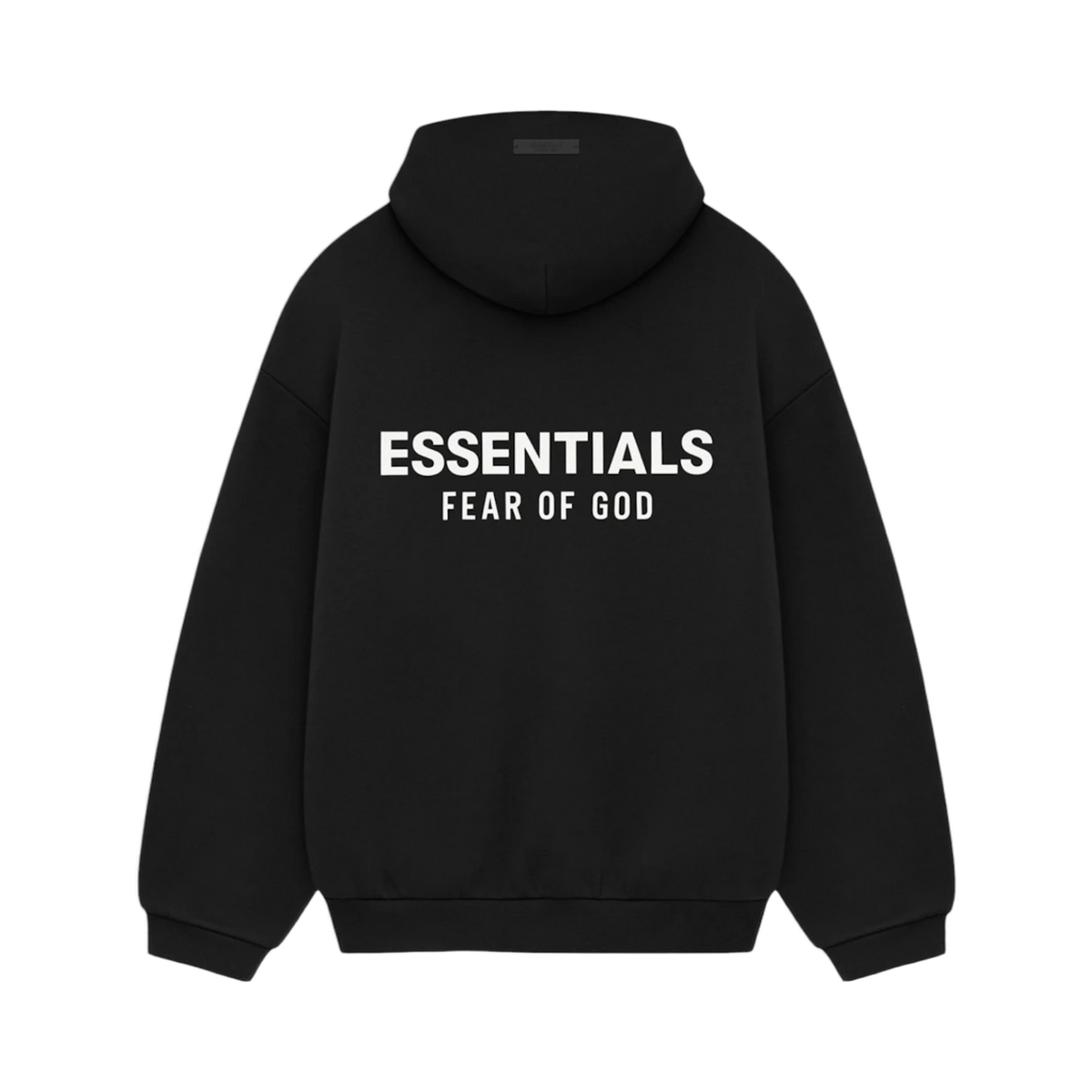 Fear of God Essentials Hoodie Black – Rückansicht| Rarus