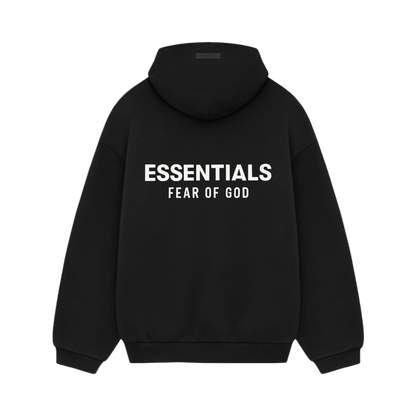 Fear of God Essentials Hoodie Black – Rückansicht| Rarus