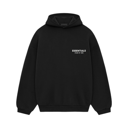 Fear of God Essentials Hoodie Black – Vorderansicht | Rarus