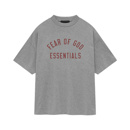 Fear of God Essentials Jersey Crewneck T-Shirt Dark Heather – Vorderansicht | Rarus