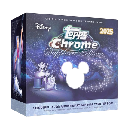 2025 Topps Chrome® Disney - Sapphire Edition - Hobby Box