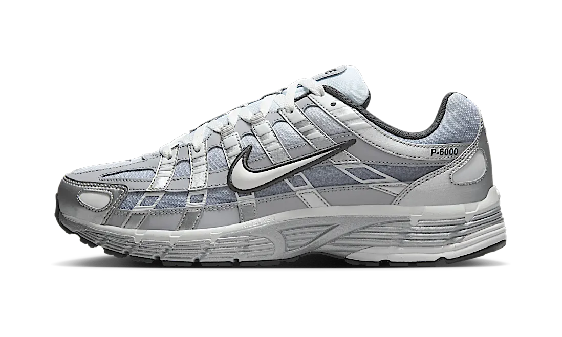 Nike P-6000 Metallic Silver Summit White-Wolf Grey (IH4465-095) – Seitenansicht außen | Rarus