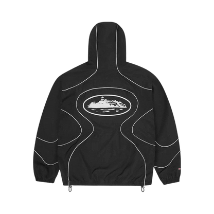 Nike x Corteiz NRG Onyx Track Jacket Black (FZ8132-010) – Rückansicht | Rarus