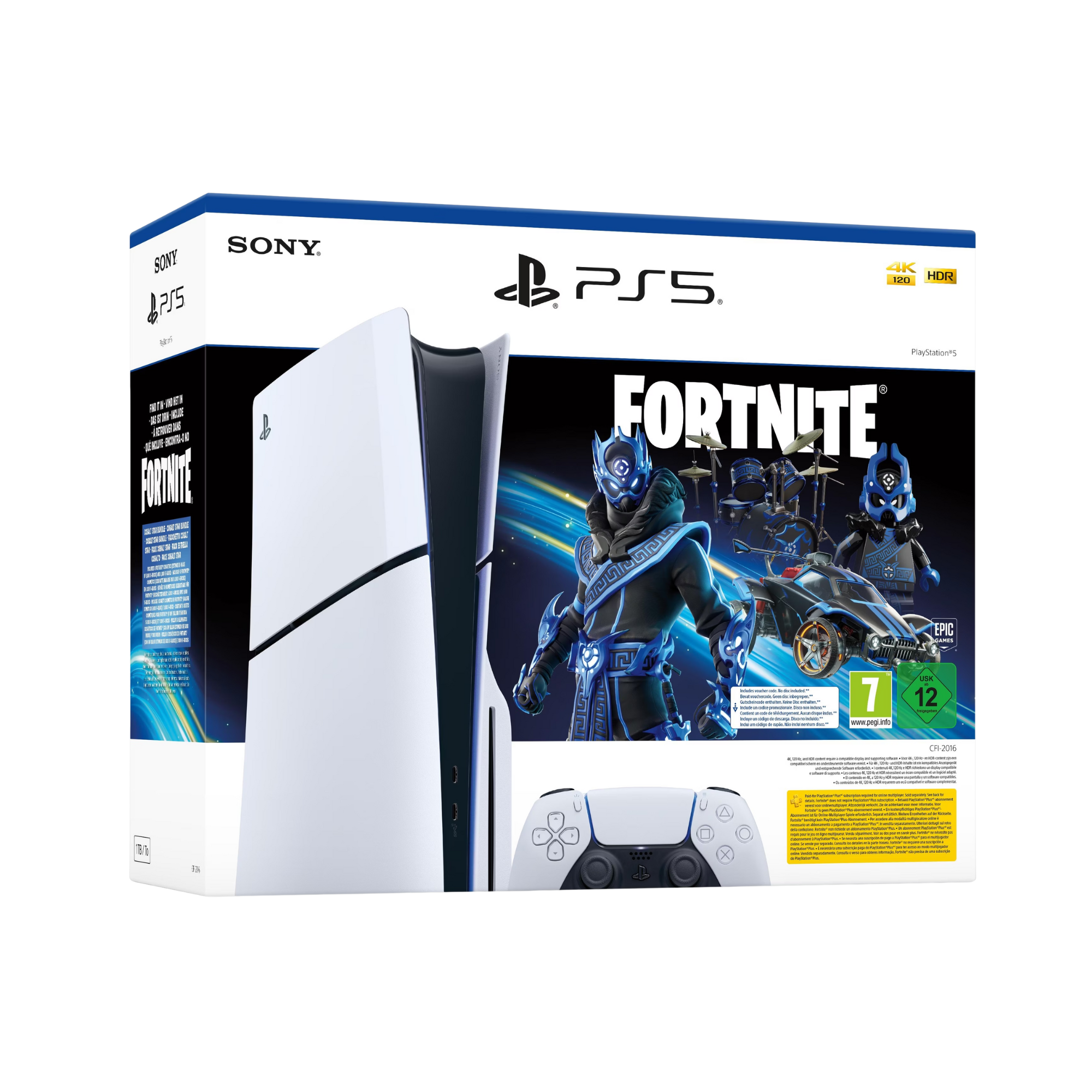 Sony PlayStation 5 Slim Fortnite Cobalt Star Bundle