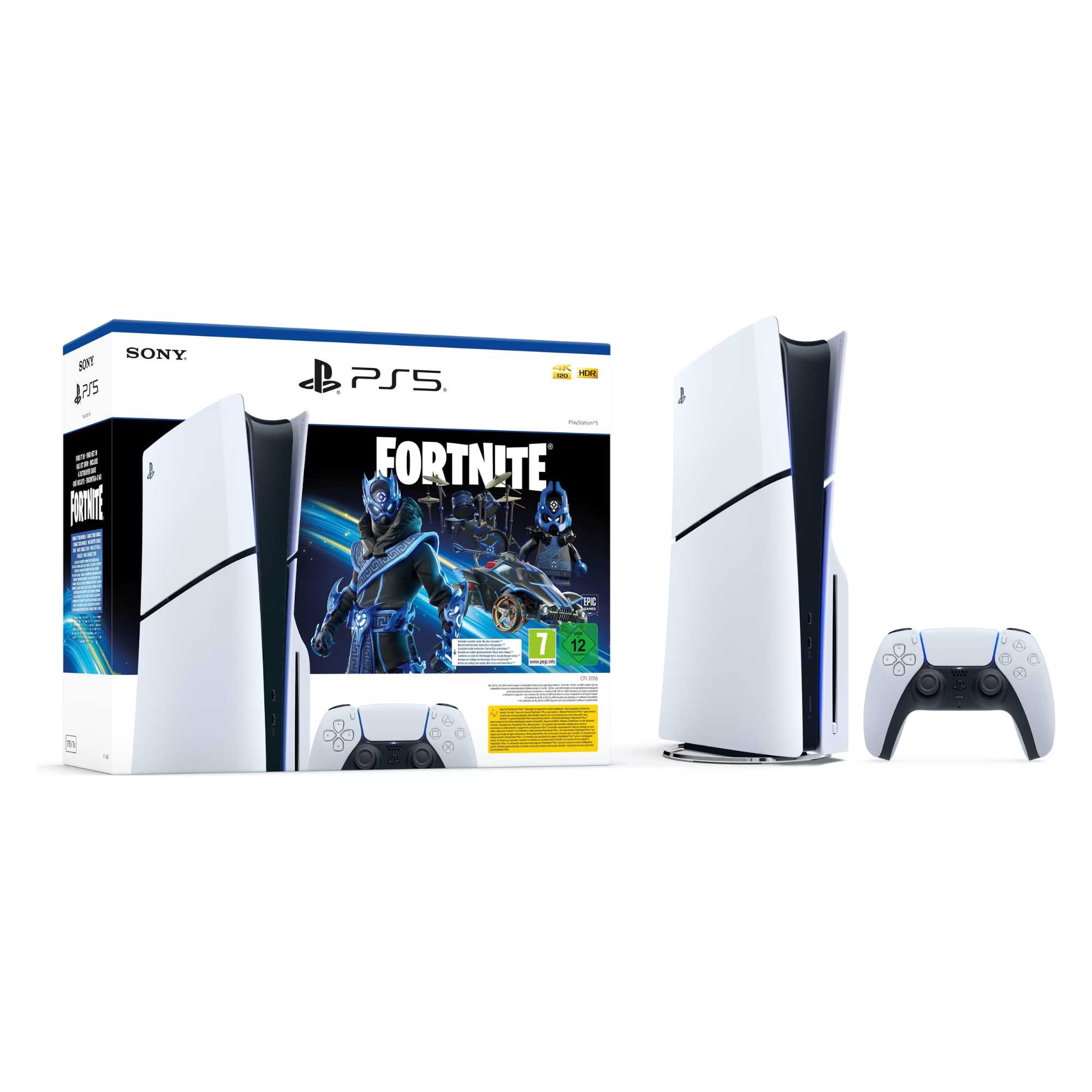 Sony PlayStation 5 Slim Fortnite Cobalt Star Bundle