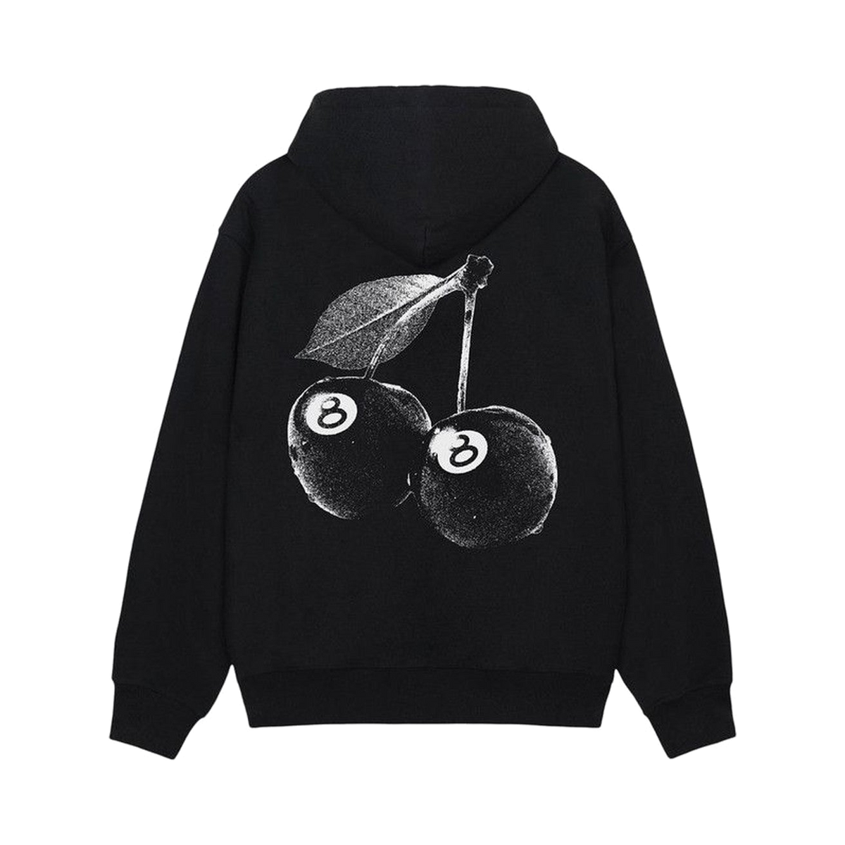 Stussy Cherries Hoodie Black (1925066-BLAC) – Rückansicht | Rarus