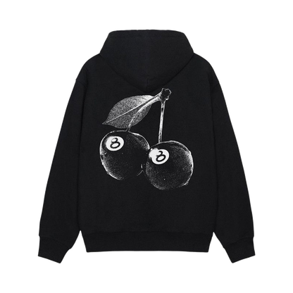 Stussy Cherries Hoodie Black (1925066-BLAC) – Rückansicht | Rarus