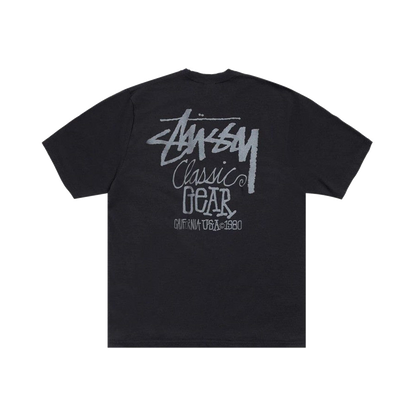 Stussy Classic Gear Tee Pigment Dyed Black (1905084-BLAC) – Rückansicht | Rarus