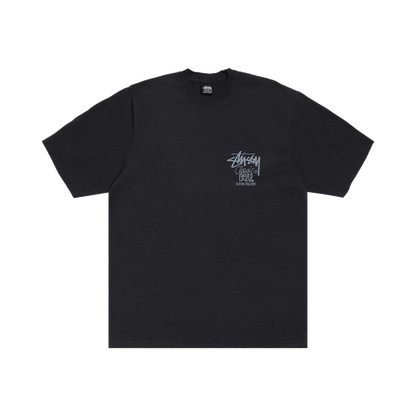 Stussy Classic Gear Tee Pigment Dyed Black (1905084-BLAC) – Vorderansicht | Rarus