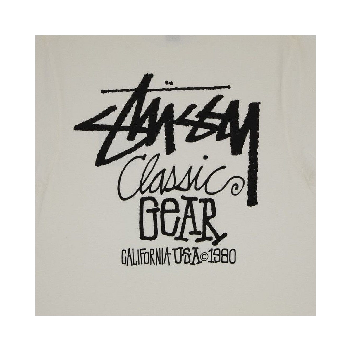 Stussy Classic Gear Tee Pigment Dyed Natural (1905084-NATU) – Detailansicht | Rarus