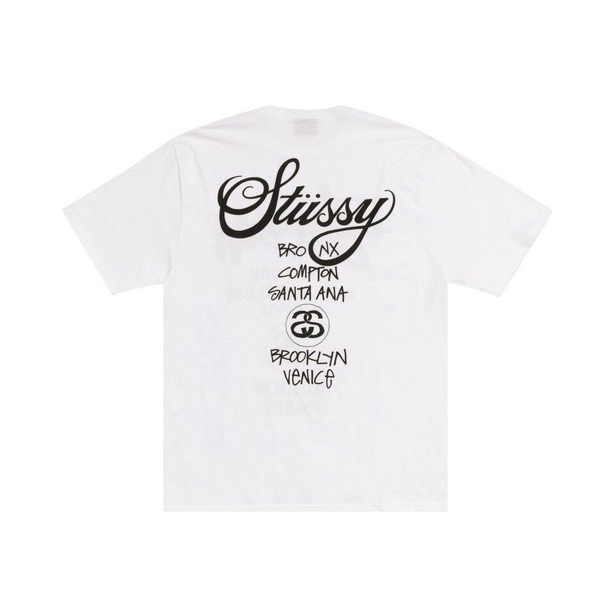 Stussy World Tour Tee White (3903962-WHIT) – Rückansicht | Rarus
